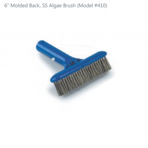 #410 Molded Back, SS Algae Brush 6 inch
