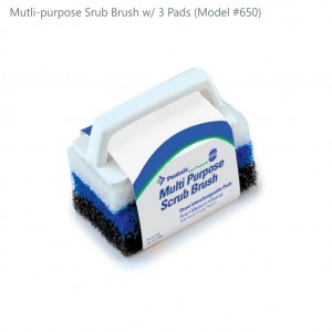 #650 Mutli-purpose Srub Brush with 3 Pads