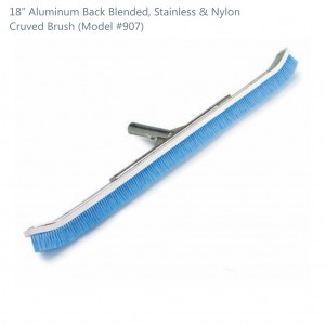 #907 Aluminum Back Blended, Stainless & Nylon 18 inch
